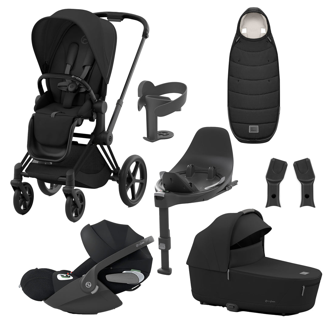 Cybex Priam 8 Piece Travel System with Cloud T Plus & Base