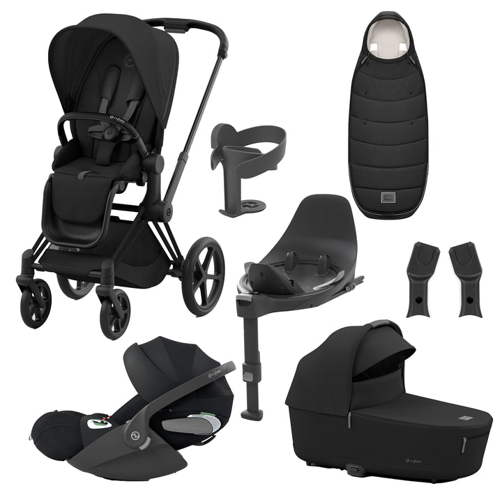Cybex Priam 8 Piece Travel System with Cloud T Plus & Base