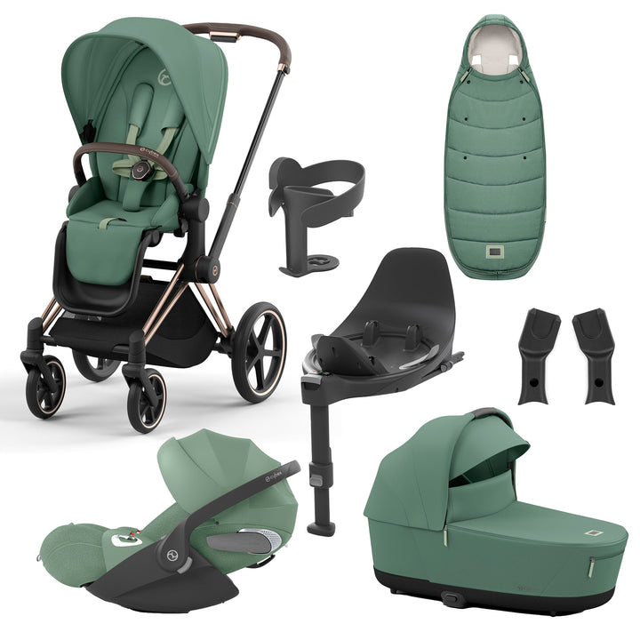 Cybex Priam 8 Piece Travel System with Cloud T Plus & Base