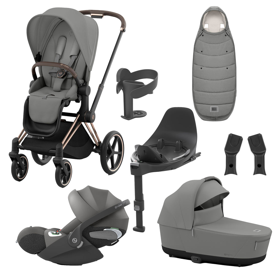 Cybex Priam 8 Piece Travel System with Cloud T