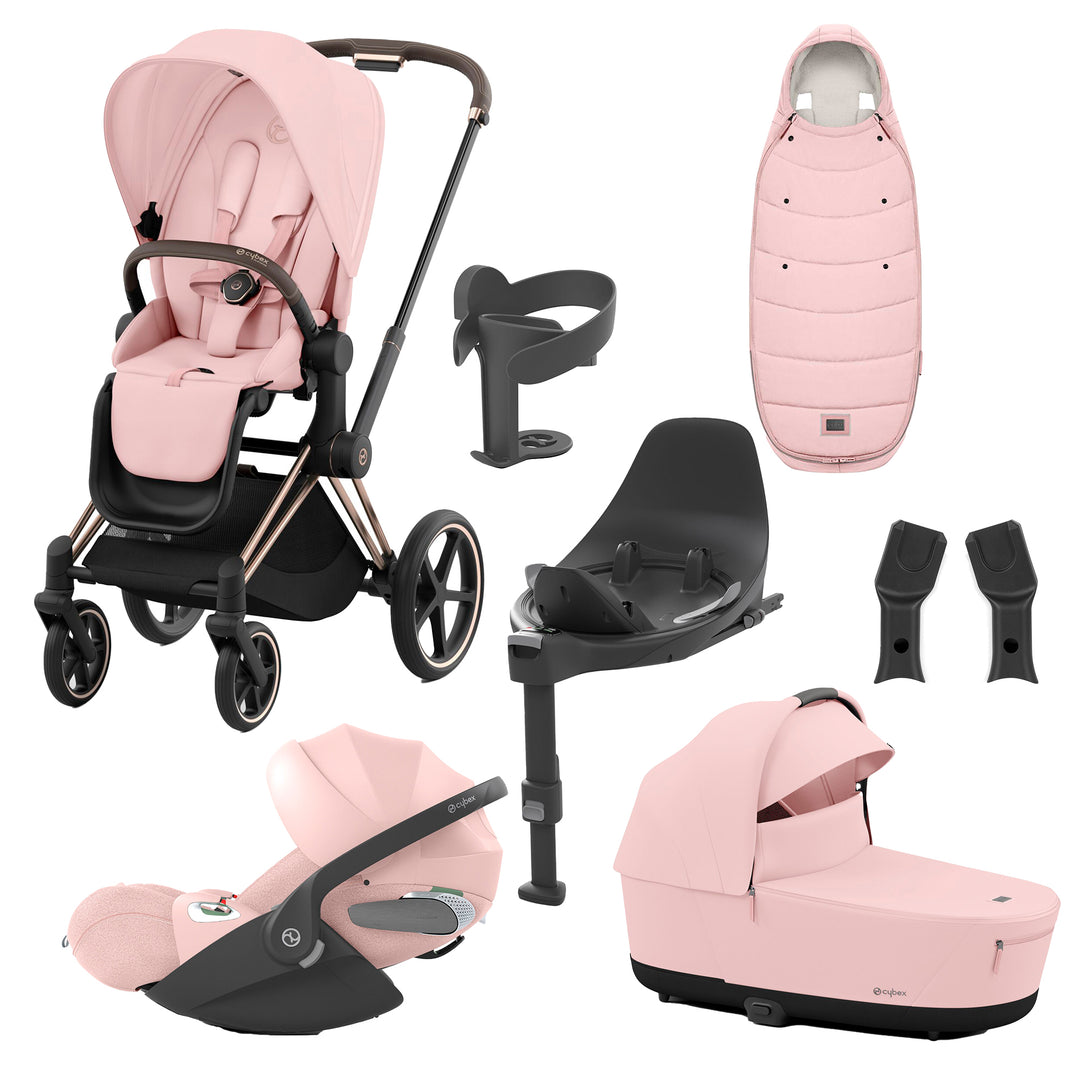 Cybex Priam 8 Piece Travel System with Cloud T Plus & Base