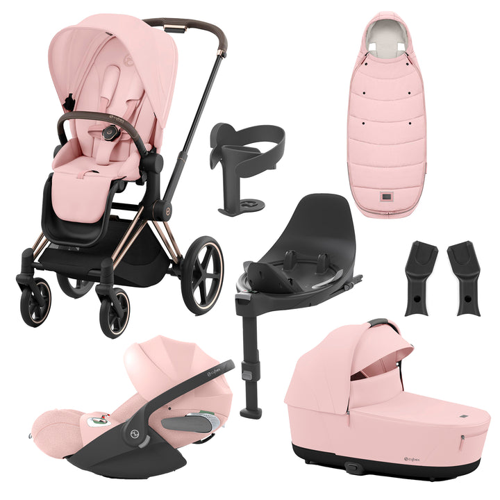 Cybex Priam 8 Piece Travel System with Cloud T Plus & Base