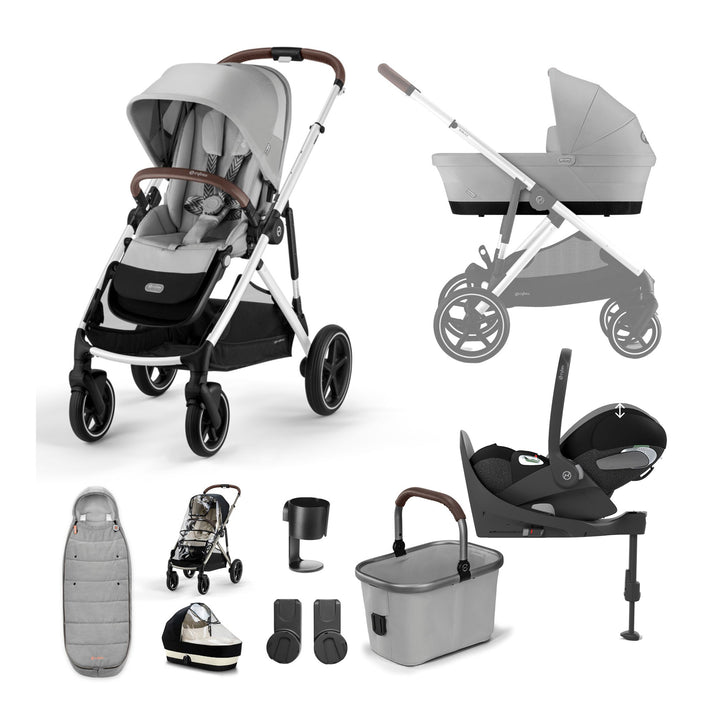 Cybex e-Gazelle S Stroller with Cloud G & Base 11 Piece Bundle