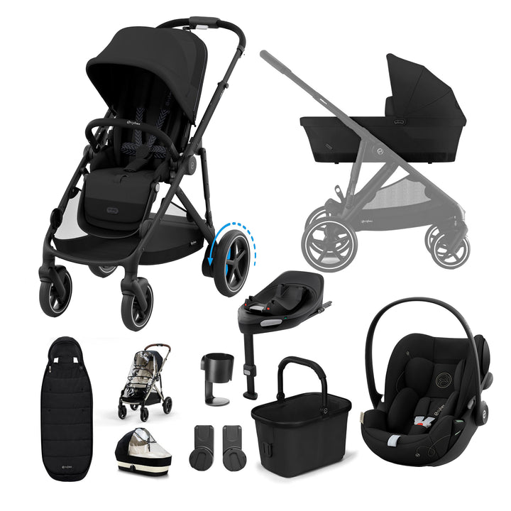 Cybex e-Gazelle S Stroller with Cloud G & Base 11 Piece Bundle