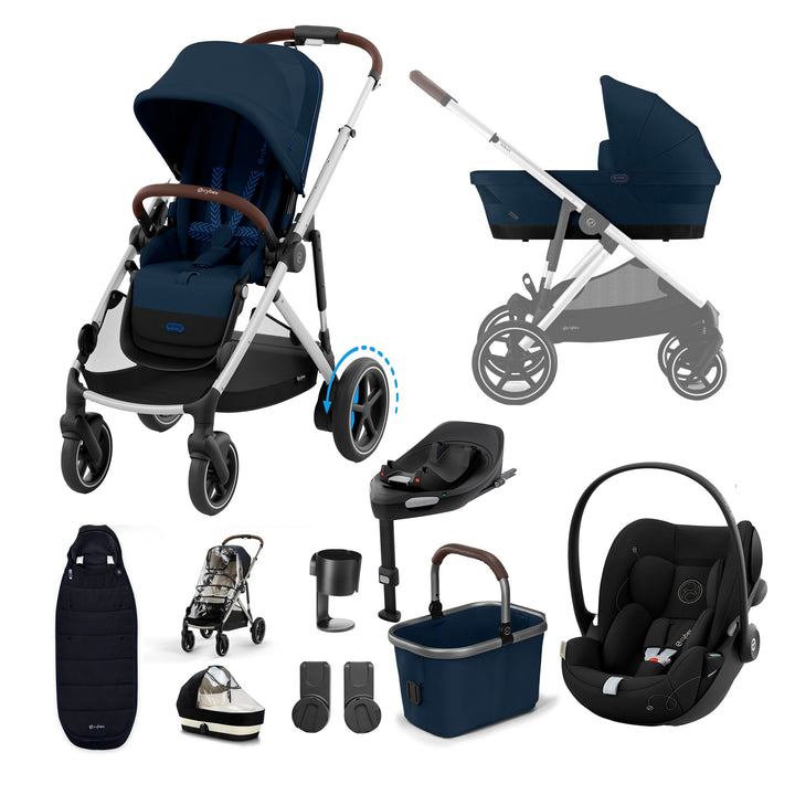 Cybex e-Gazelle S Stroller with Cloud G & Base 11 Piece Bundle