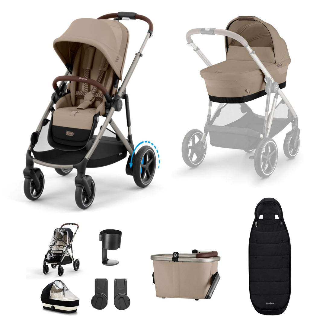 Cybex e-Gazelle S Stroller 9 Piece Bundle