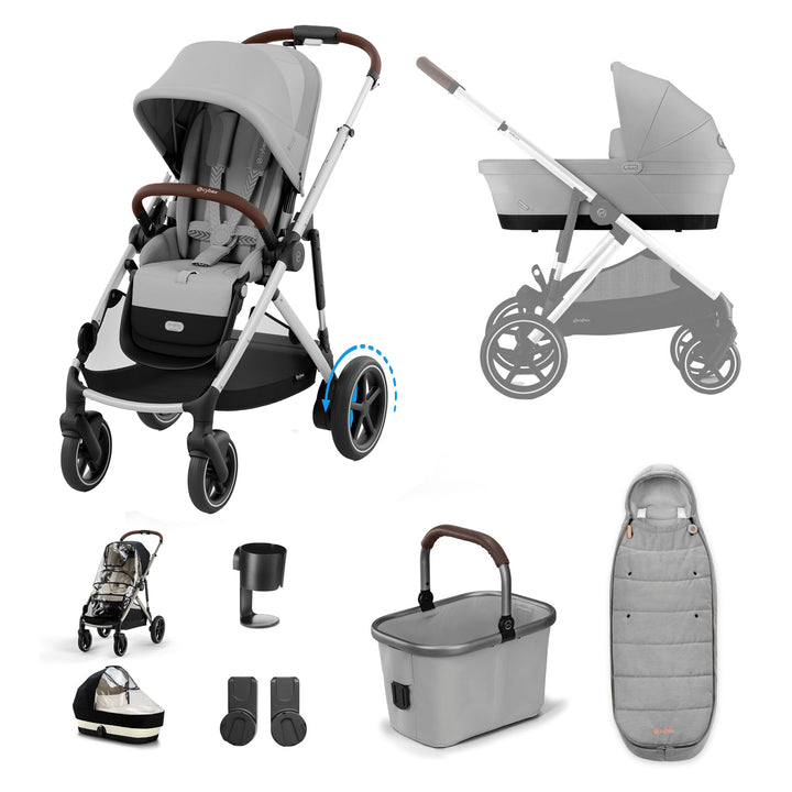 Cybex e-Gazelle S Stroller 9 Piece Bundle