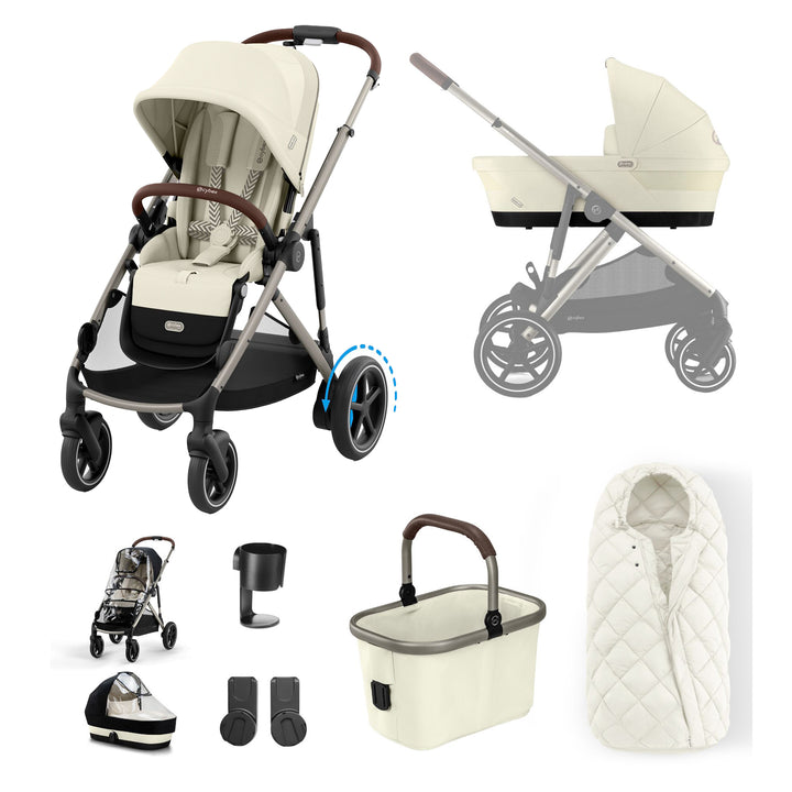 Cybex e-Gazelle S Stroller 9 Piece Bundle