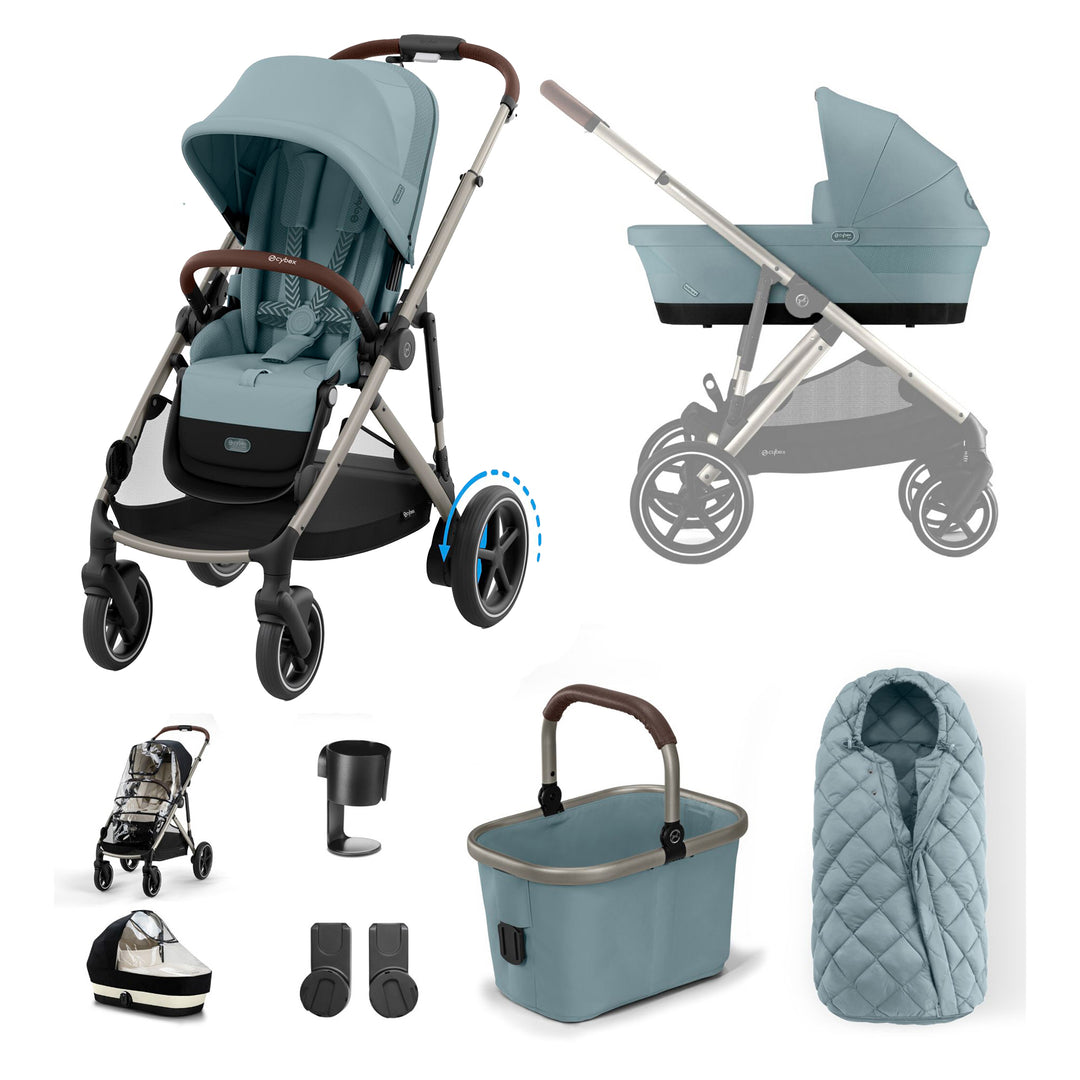 Cybex e-Gazelle S Stroller 9 Piece Bundle