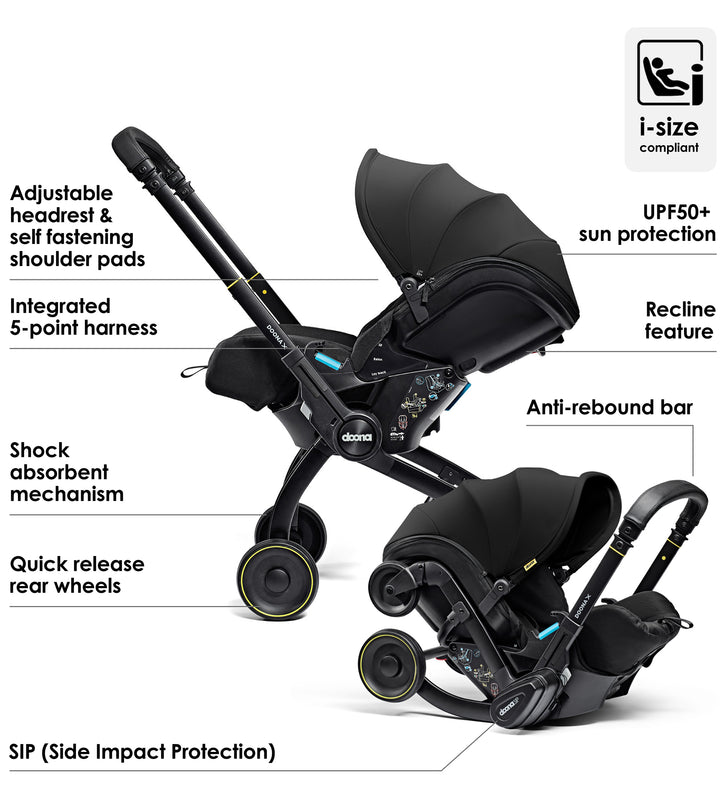 Doona X i-Size Infant Car Seat Stroller