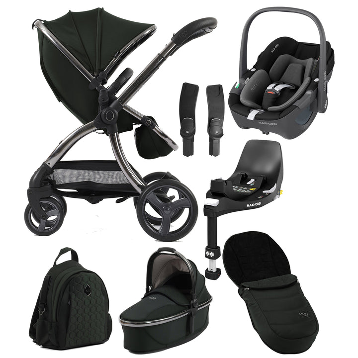 Egg 3 8-Piece Travel System with Maxi Cosi Pebble 360 Pro & Base