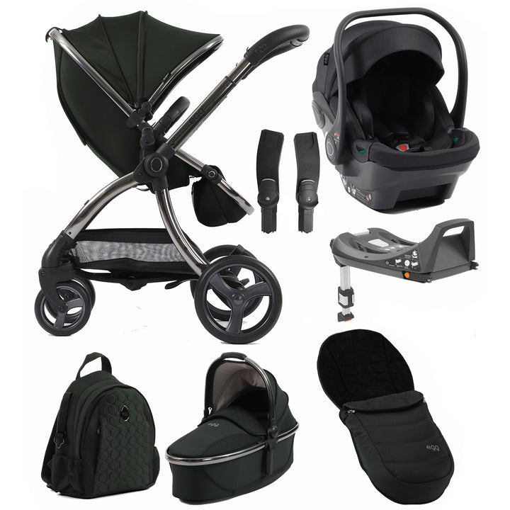 Egg 3 8-Piece Travel System with Shell Car Seat & Base