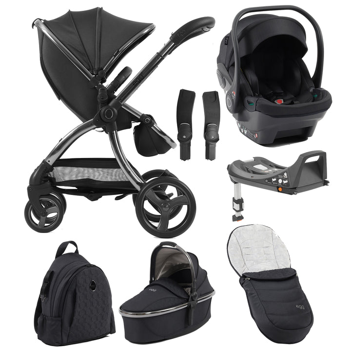 Egg 3 8-Piece Travel System with Shell Car Seat & Base