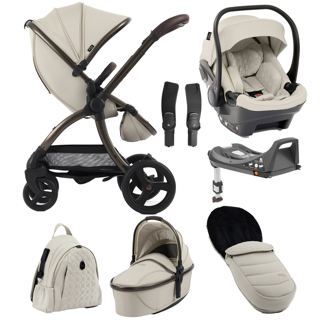 Egg 3 8-Piece Travel System with Shell Car Seat & Base