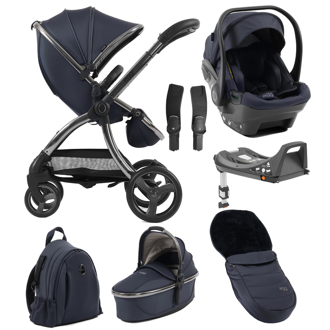 Egg 3 8-Piece Travel System with Shell Car Seat & Base