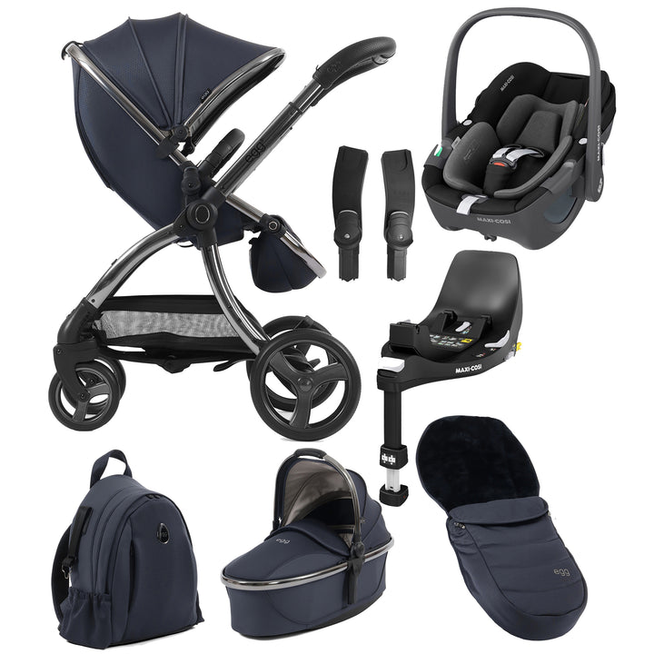 Egg 3 8-Piece Travel System with Shell Car Seat & Base