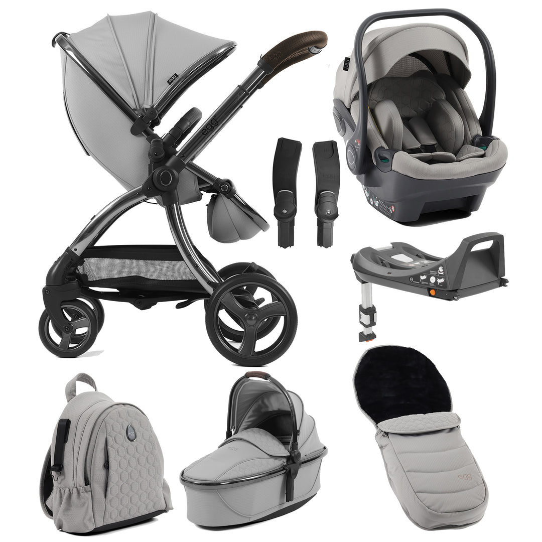 Egg 3 8-Piece Travel System with Shell Car Seat & Base