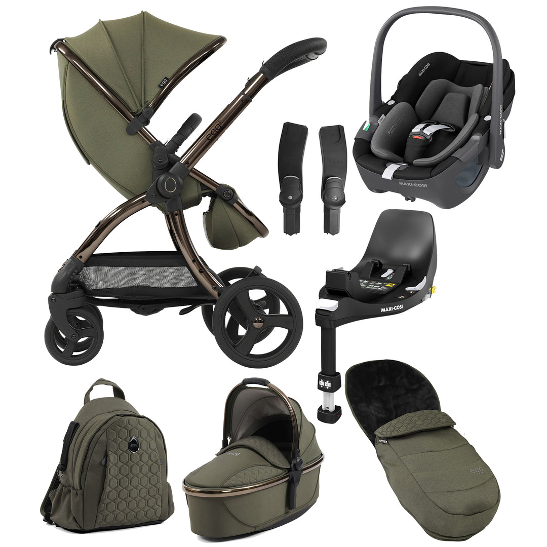 Egg 3 8-Piece Travel System with Maxi Cosi Pebble 360 Pro & Base