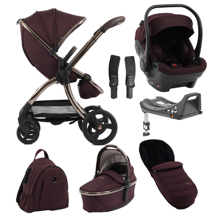 Egg 3 8-Piece Travel System with Shell Car Seat & Base