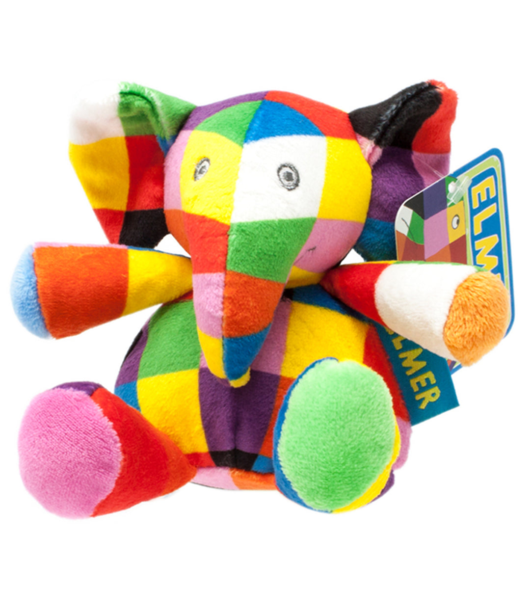 Elmer Plush Bean Rattle 12cm