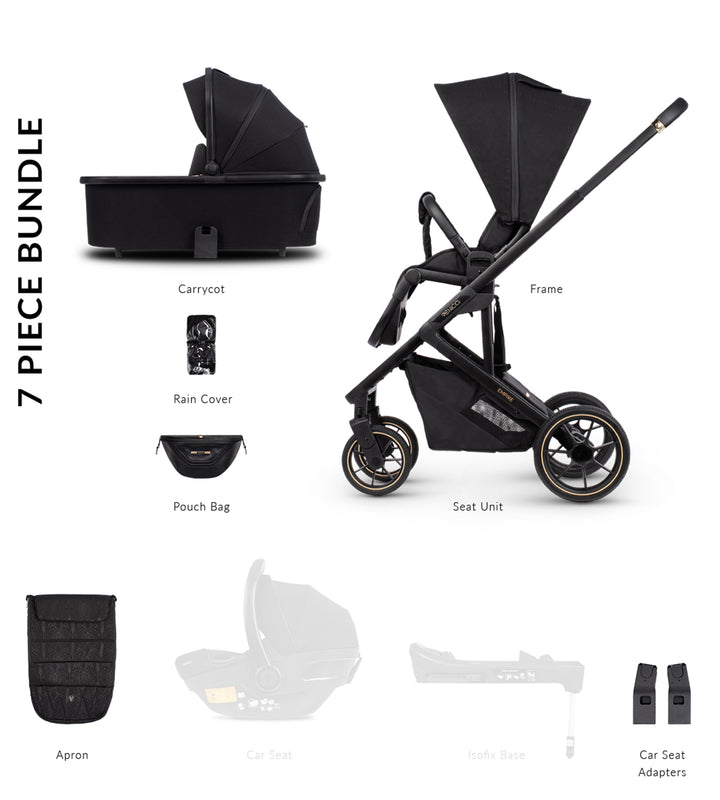 Venicci Empire 2 in 1 Pushchair - Ultra Black