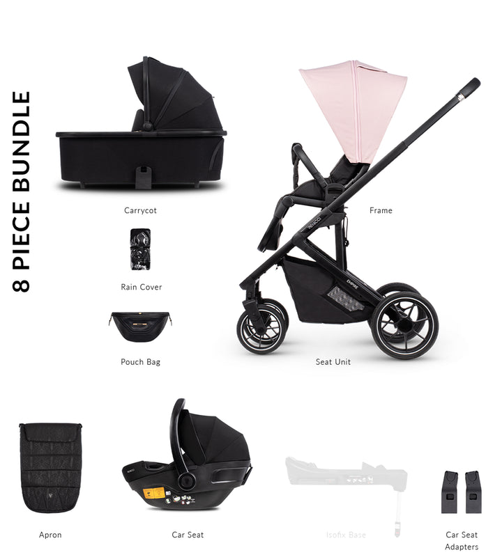 Venicci Empire 3 in 1 Travel System - Silk Pink