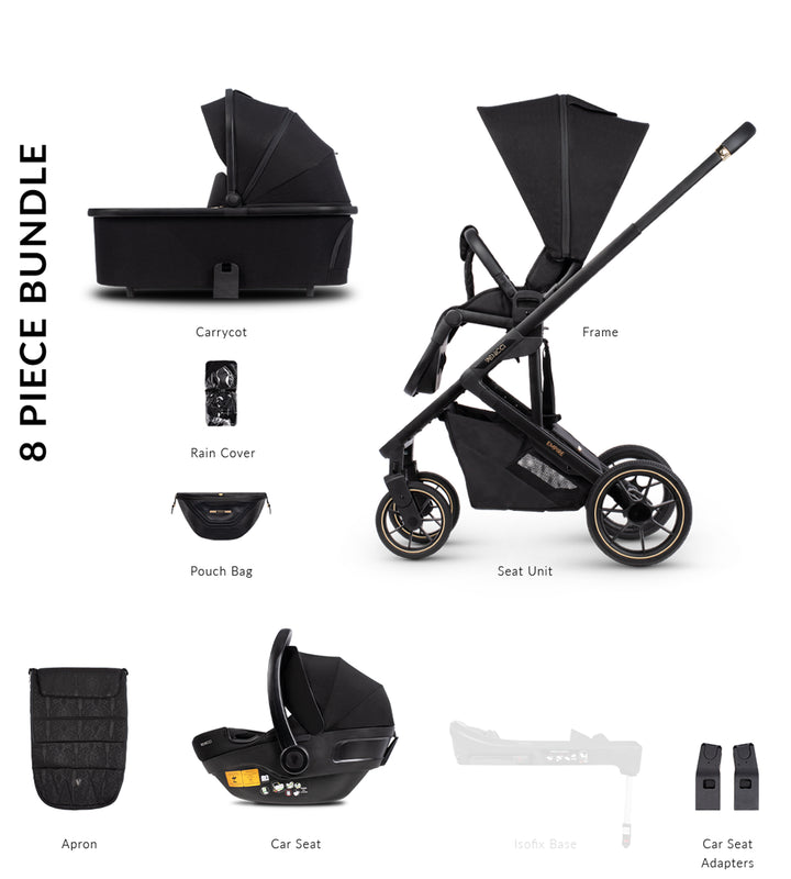 Venicci Empire 3 in 1 Travel System - Ultra Black