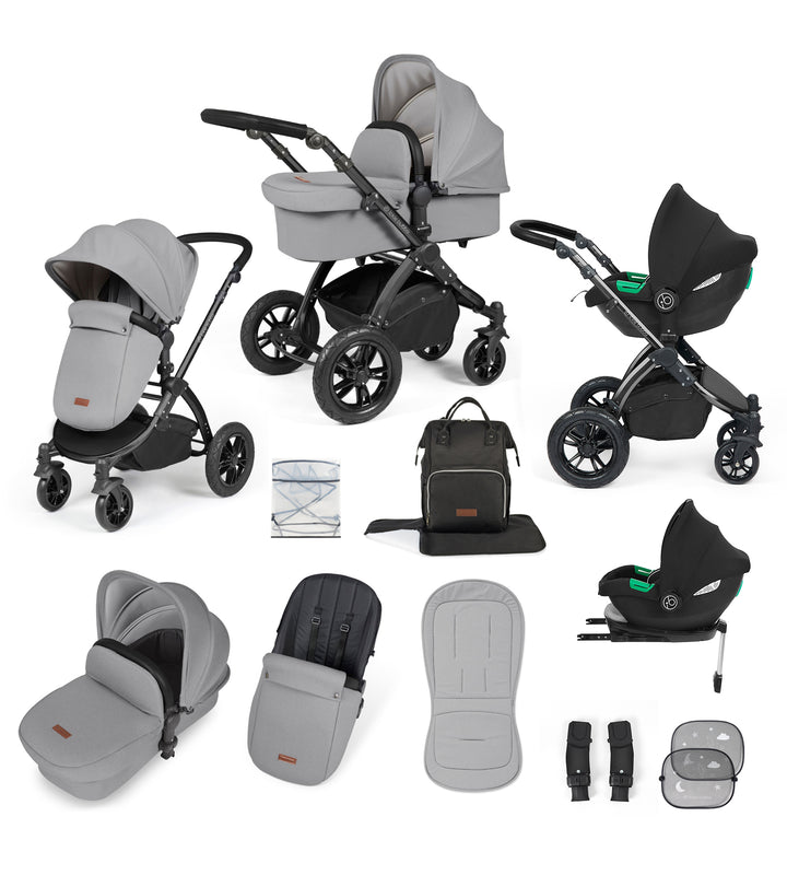 Ickle Bubba Stomp Lux Black Chassis 3 in 1 Travel System