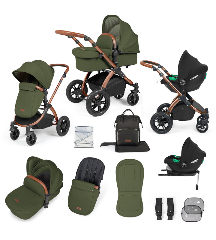 Ickle bubba Stomp Lux Bronze Chassis 3 in 1 Travel System