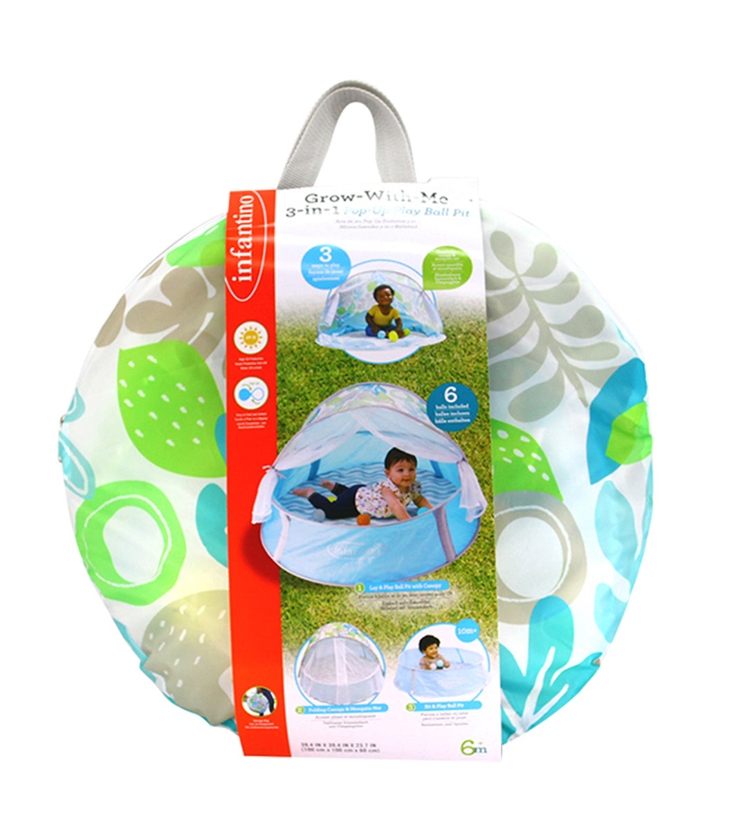 Infantino Ball Pit With Uv Protection Canopy And Mosquito Net