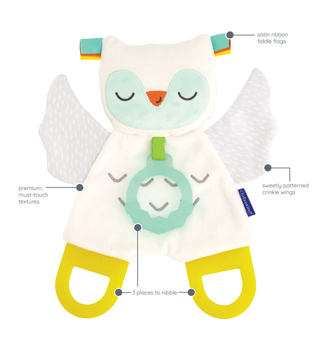 Infantino Glow-In-The-Dark Cuddly Pal With Teether