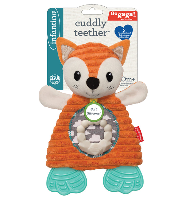 Infantino Go Gaga Cuddly Fox Teether