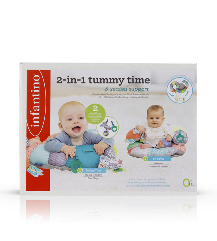 Infantino Prop-A-Pillar Tummy Time & Seated Support - Pastel