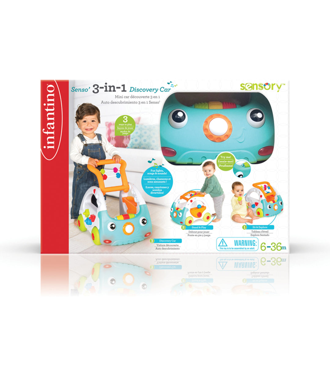 Infantino Sensory 3-in-1 Discovery Car