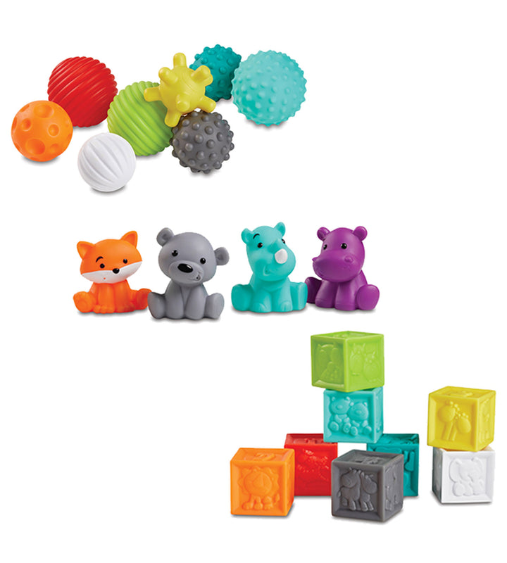 Infantino Sensory Balls, Blocks & Buddies Set