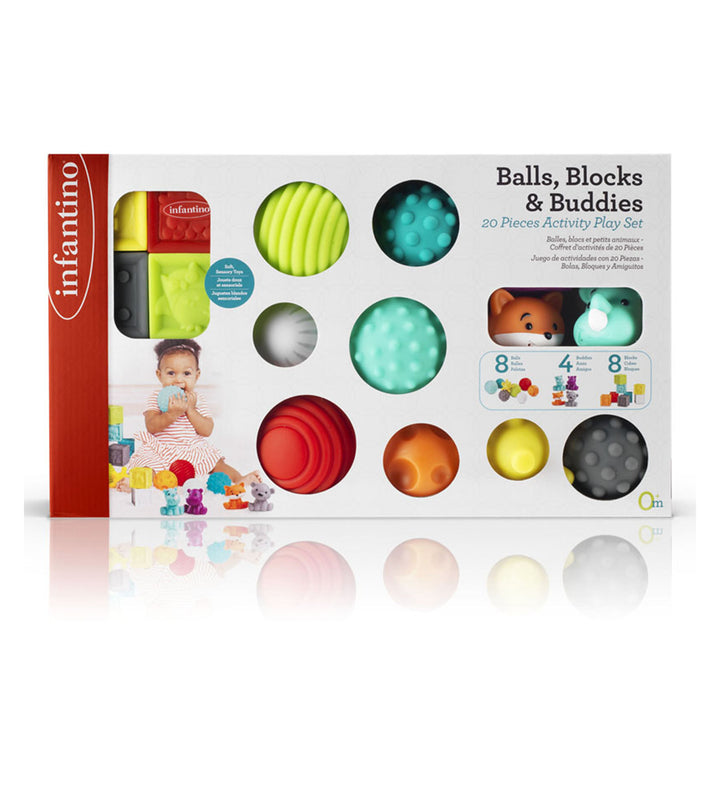 Infantino Sensory Balls, Blocks & Buddies Set