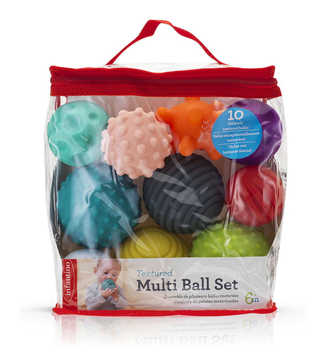 Infantino Textured Multi Ball Set 10Pk