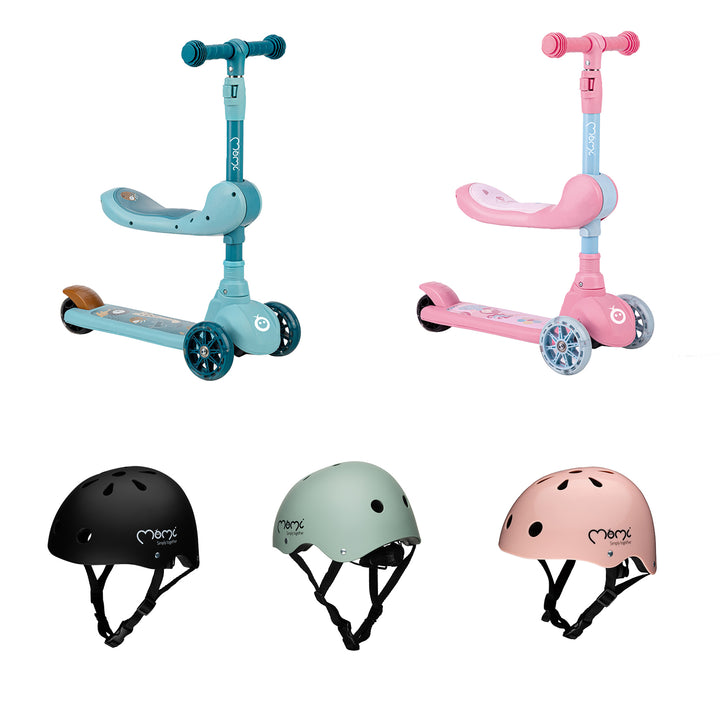 Momi Kiuru Scooter and Helmet