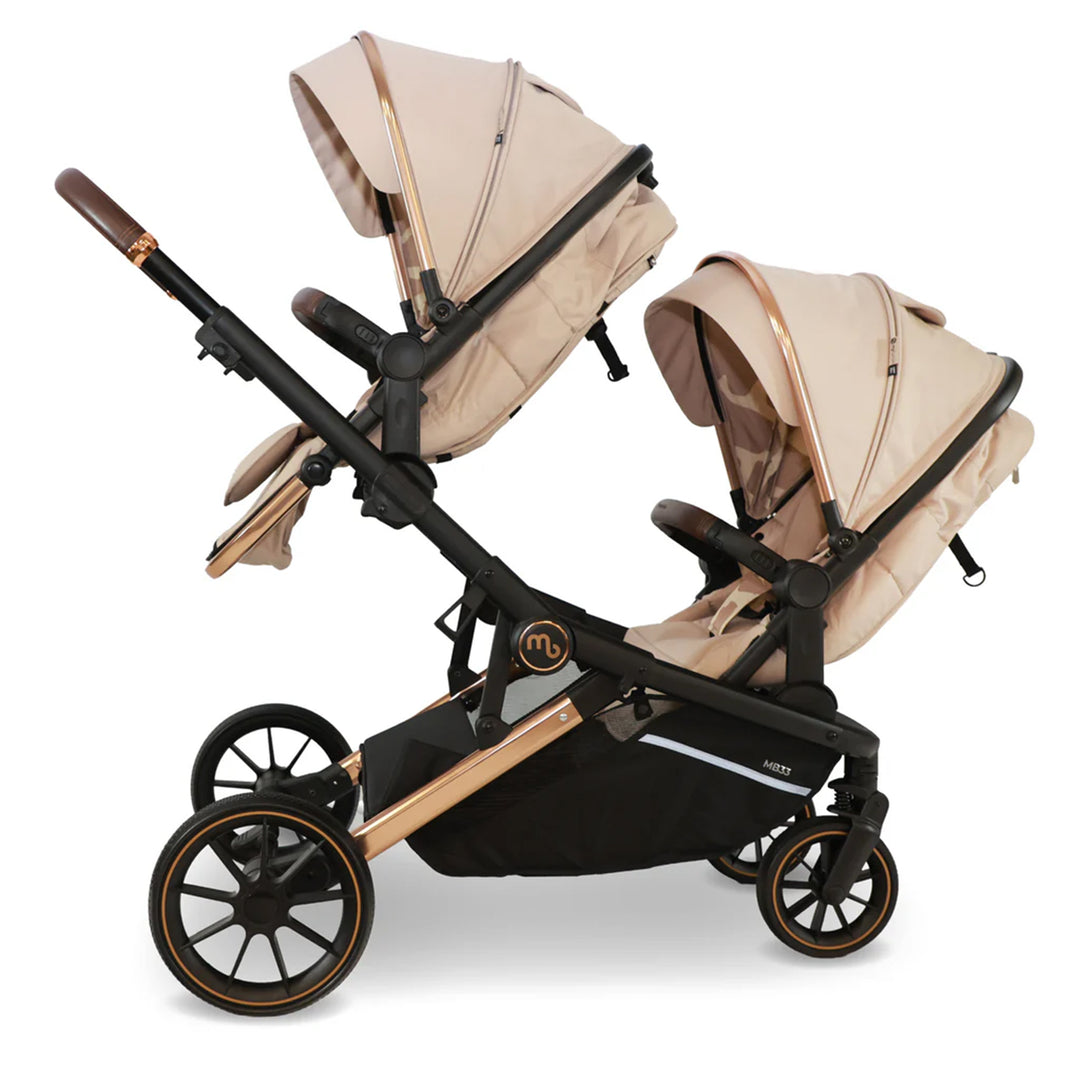 My Babiie Tandem Stroller with Car Seat & Base - MB33