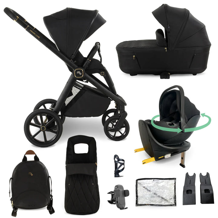 My Babiie 3 in 1 Pushchair, Carrycot, 360 Car Seat & Base - MB450 Luxe