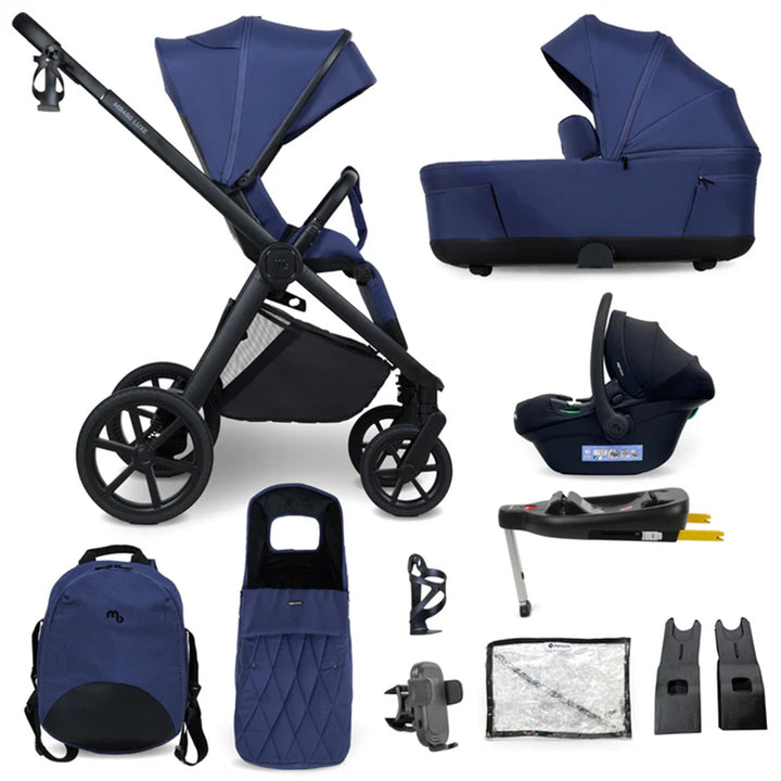 My Babiie 3 in 1 Pushchair, Carrycot, Car Seat & Base - MB450 Luxe