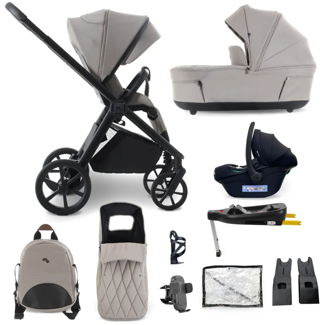 My Babiie 3 in 1 Pushchair, Carrycot, Car Seat & Base - MB450 Luxe