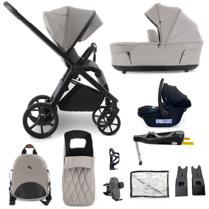 My Babiie 3 in 1 Pushchair, Carrycot, Car Seat & Base - MB450 Luxe