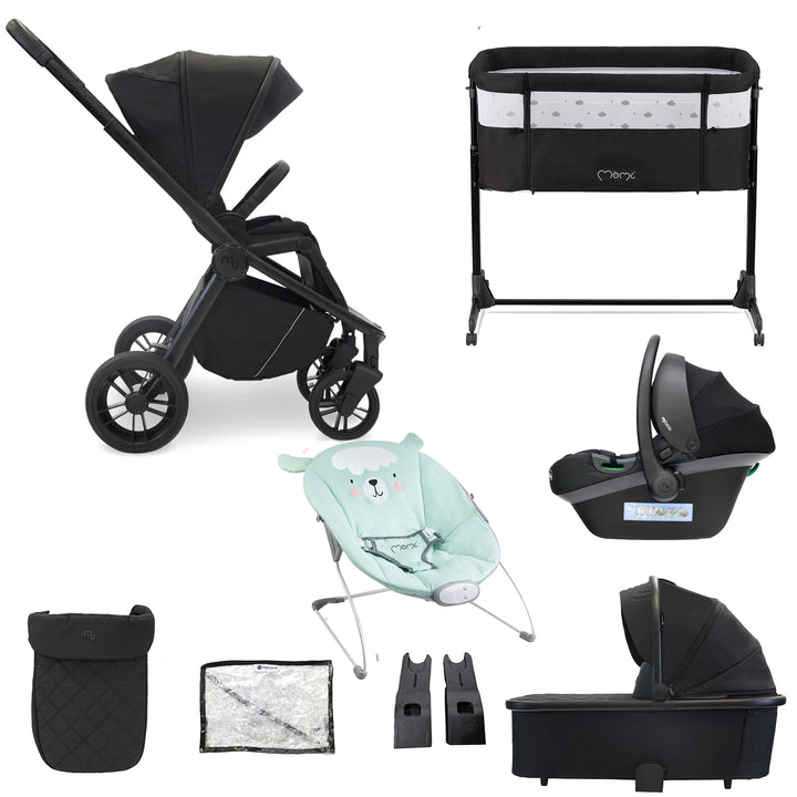 My Babiie 3 in 1 Travel System with Car Seat, Crib & Bouncer - MB450i