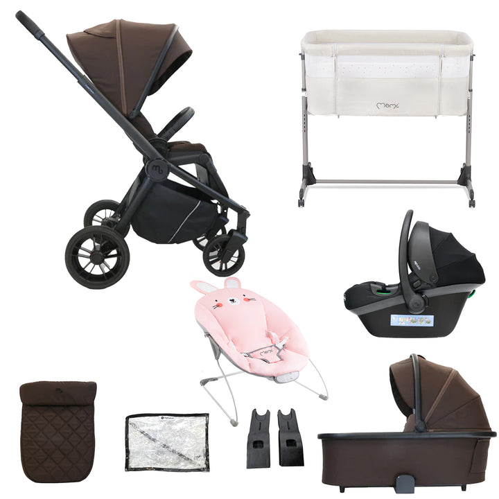 My Babiie 3 in 1 Travel System with Car Seat, Crib & Bouncer - MB450i