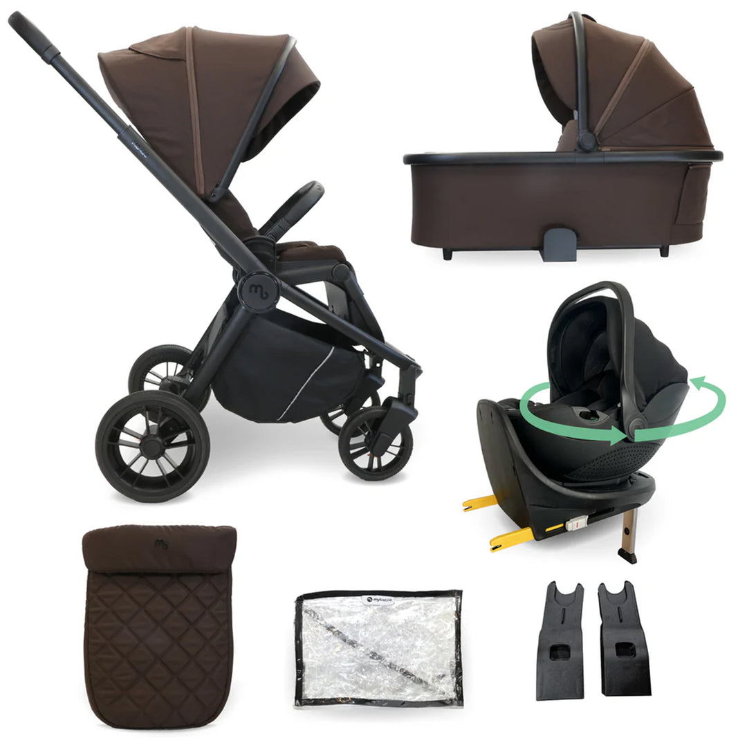 My Babiie 3 in 1 Travel System with 360 Car Seat & Base - MB450i