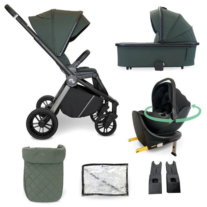 My Babiie 3 in 1 Travel System with 360 Car Seat & Base - MB450i
