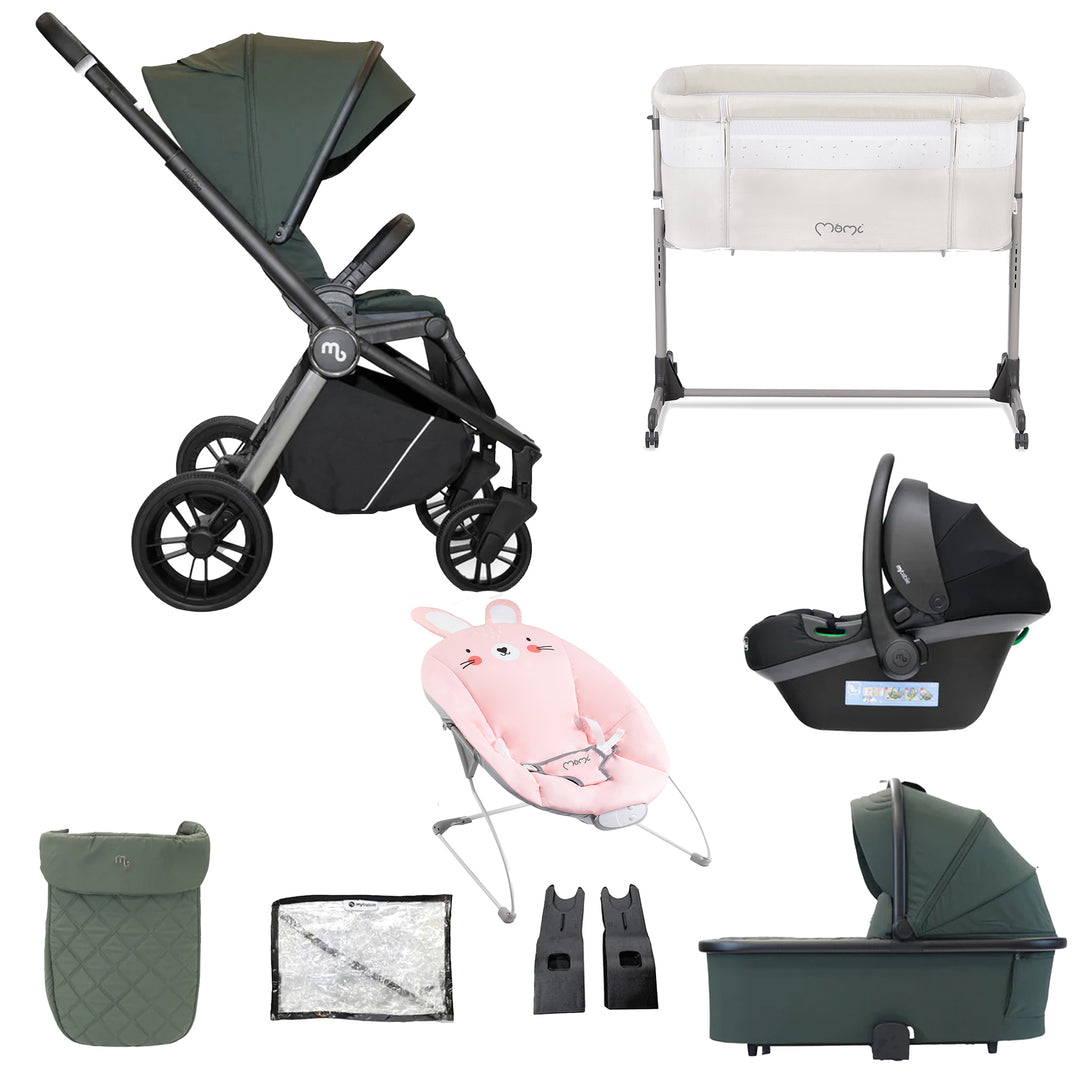 My Babiie 3 in 1 Travel System with Car Seat, Crib & Bouncer - MB450i