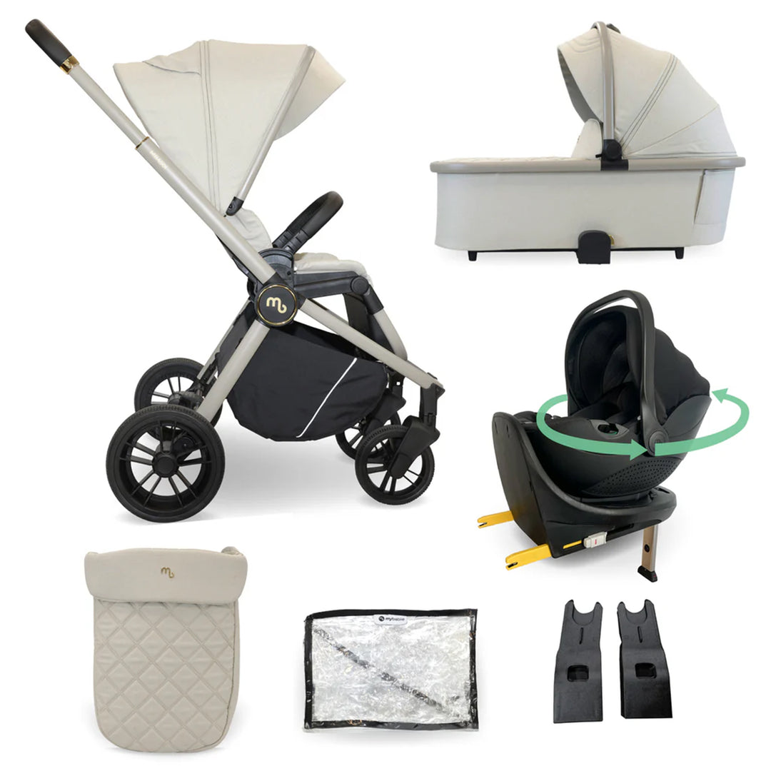My Babiie 3 in 1 Travel System with 360 Car Seat & Base - MB450i