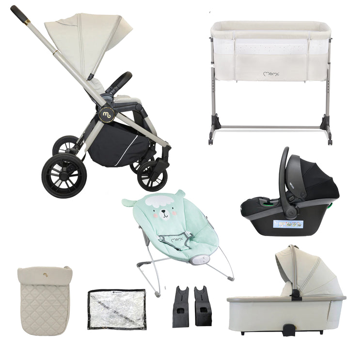 My Babiie 3 in 1 Travel System with Car Seat, Crib & Bouncer - MB450i